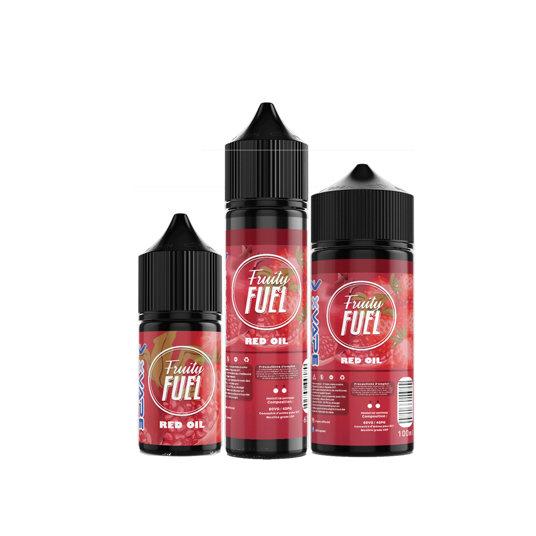 E-liquide DIY - RED Oil - FRUITY FUEL  E-liquide DIY  xvape.ma Maroc.