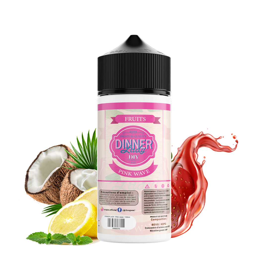 E-liquide DIY Dinner Lady Pink Wave E-liquide DIY xvape.ma Maroc.