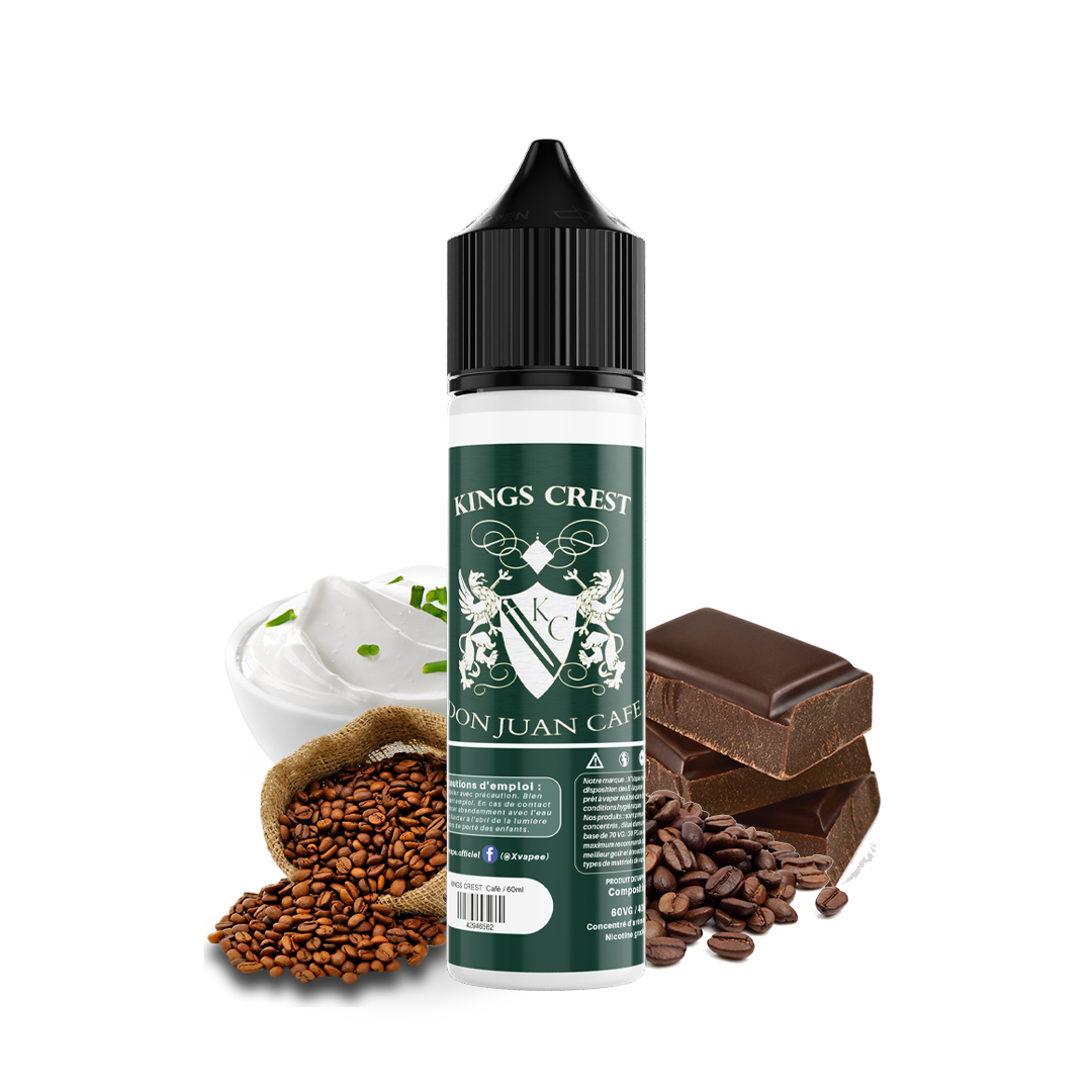 E-liquide DIY Kings Crest Don Juan Café E-liquide DIY xvape.ma Maroc.
