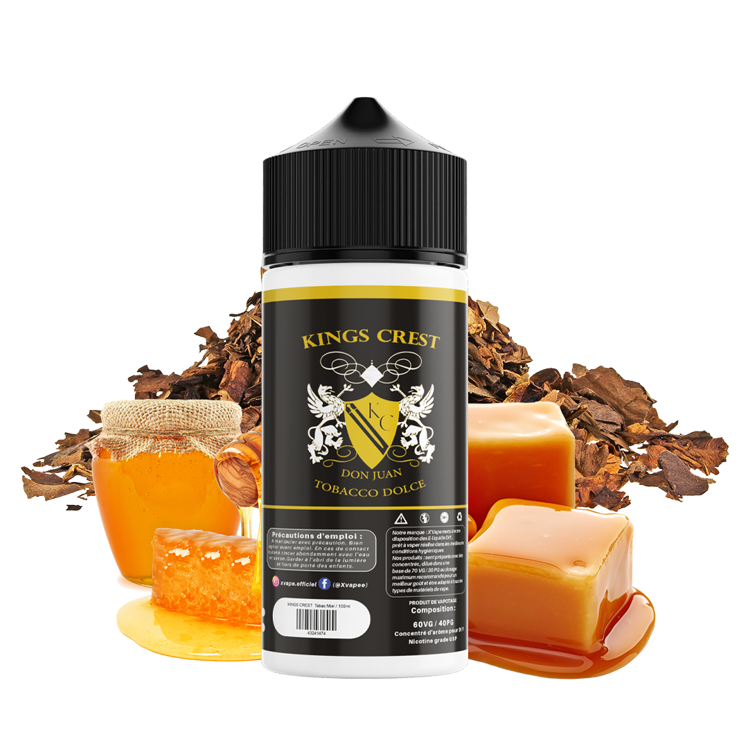 E-liquide DIY Kings Crest Don Juan Tabaco Dulce E-liquide DIY xvape.ma Maroc.
