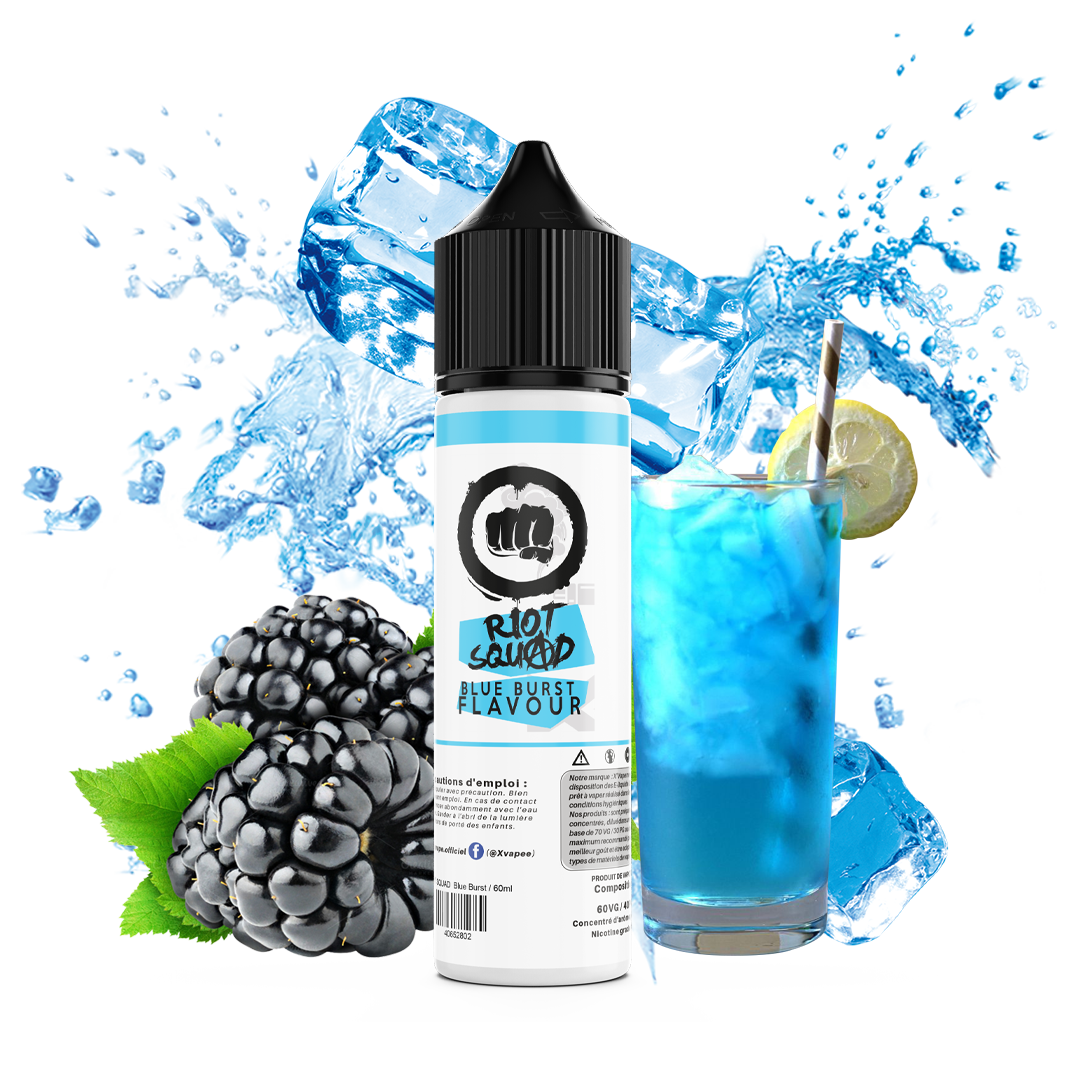 E-liquide DIY Blue Burst - Riot Squad E-liquide DIY xvape.ma Maroc.