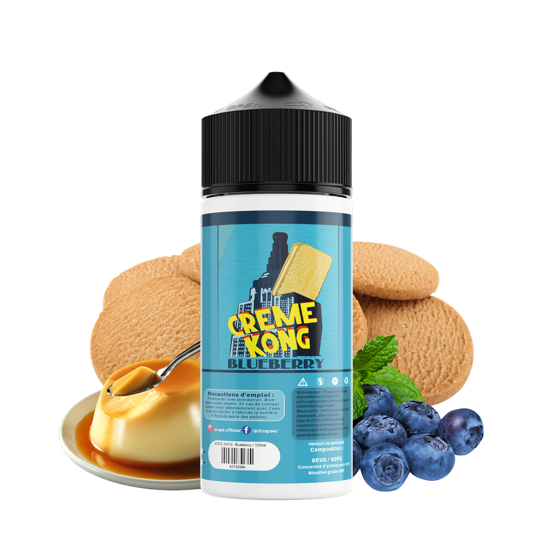 E-liquide DIY Creme Kong blueberry  E-liquide DIY  xvape.ma Maroc.