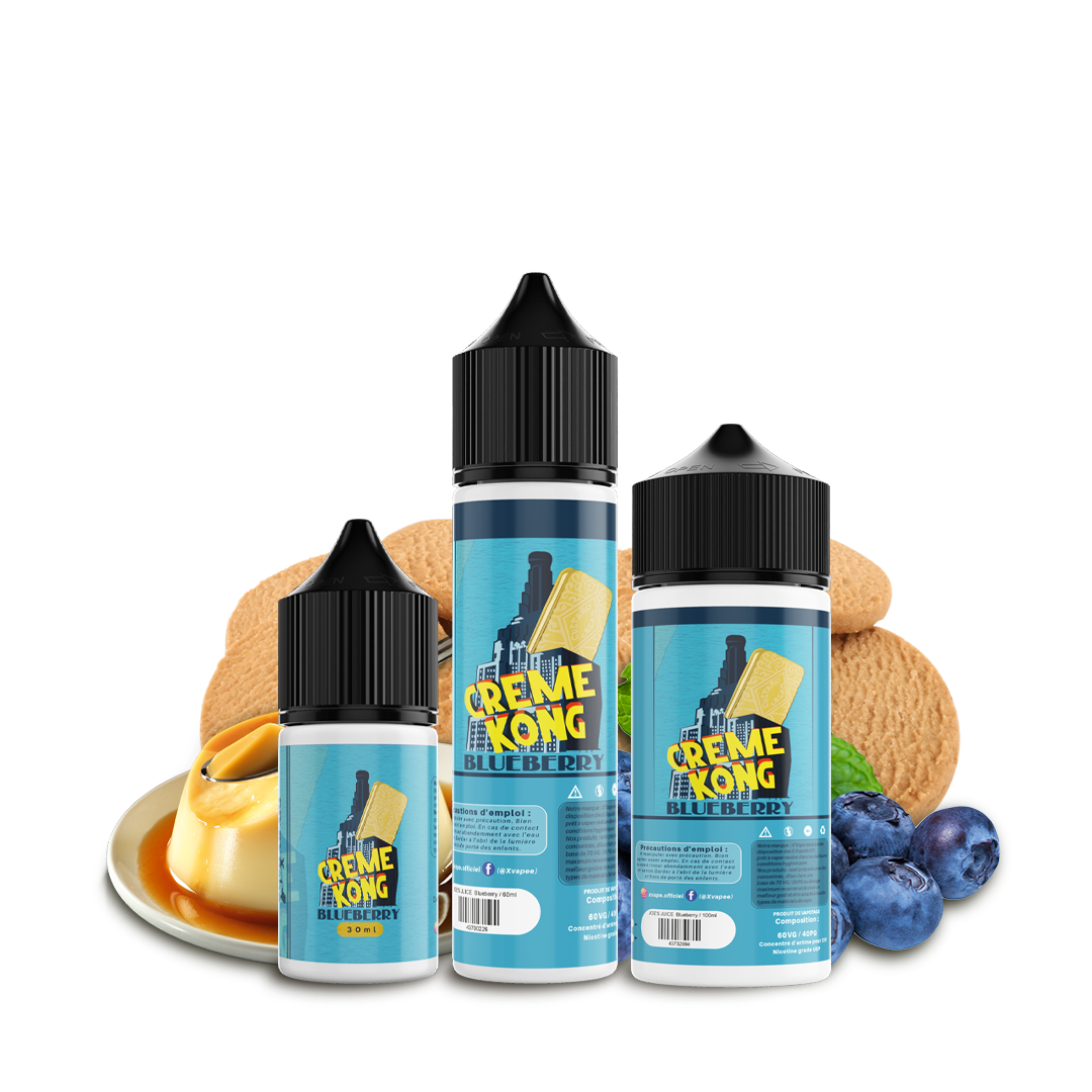 E-liquide DIY Creme Kong blueberry  E-liquide DIY  xvape.ma Maroc.