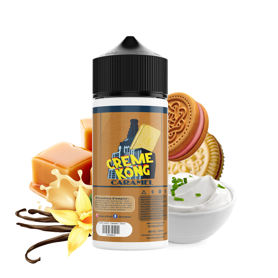 E-liquide DIY Creme Kong caramel  E-liquide DIY  xvape.ma Maroc.