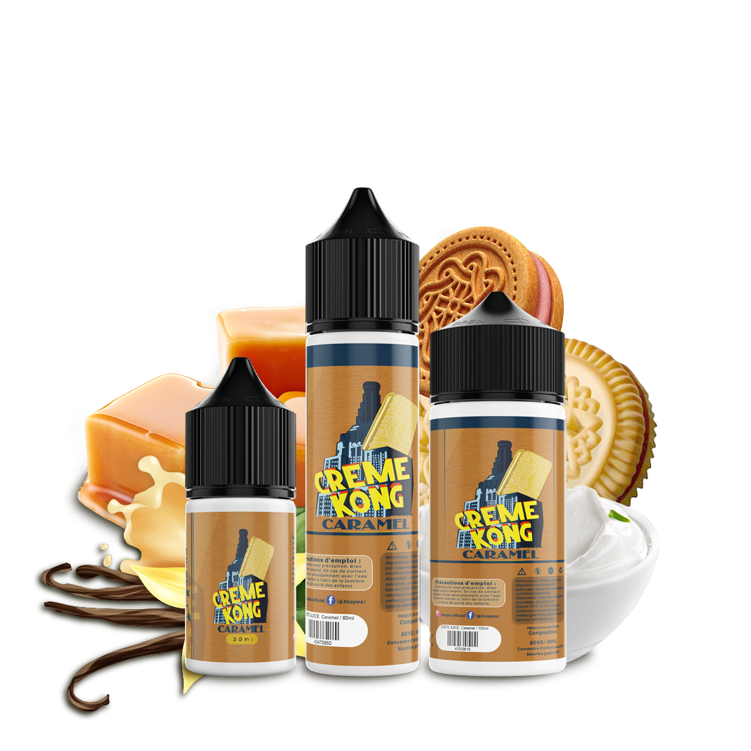 E-liquide DIY Creme Kong caramel  E-liquide DIY  xvape.ma Maroc.