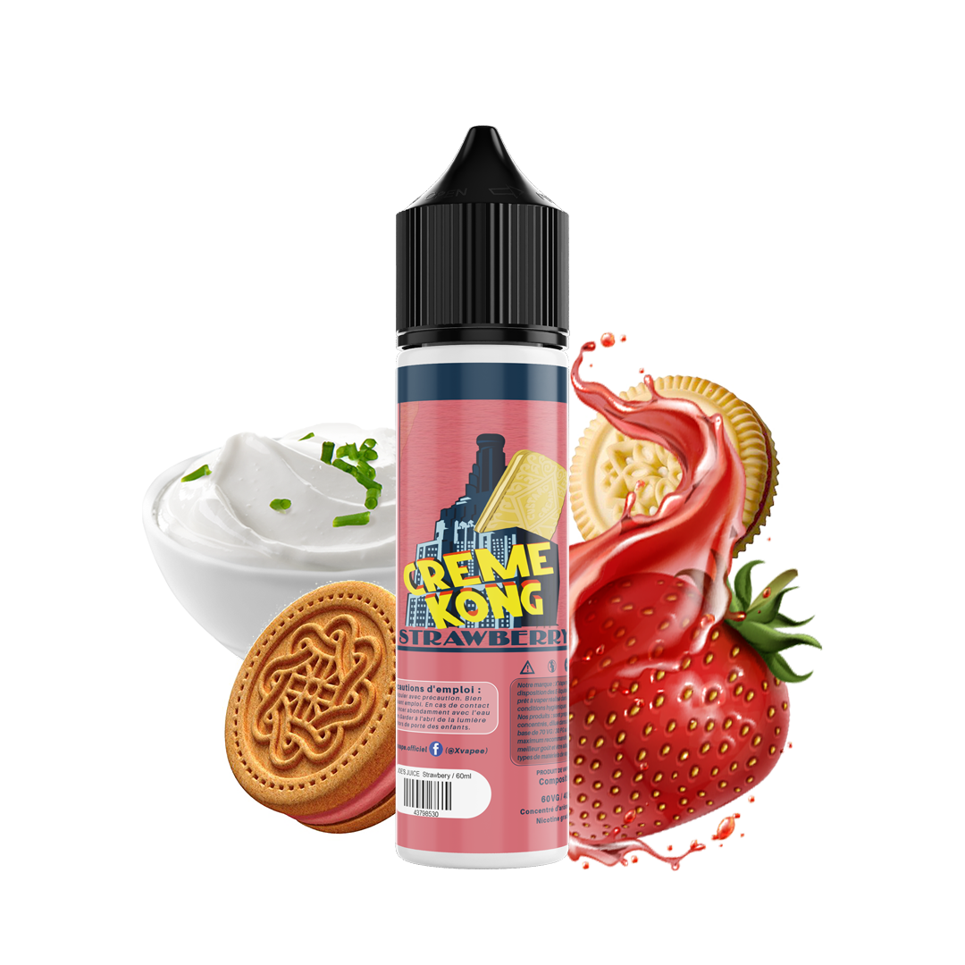 E-liquide DIY Creme Kong strawberry E-liquide DIY xvape.ma Maroc.
