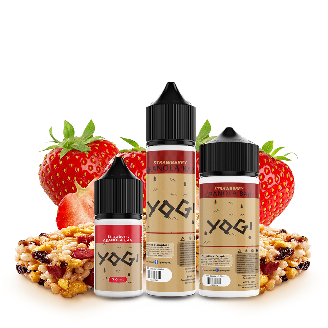 E-liquide DIY Yogi Strawberry Granola Bar E-liquide DIY xvape.ma Maroc.