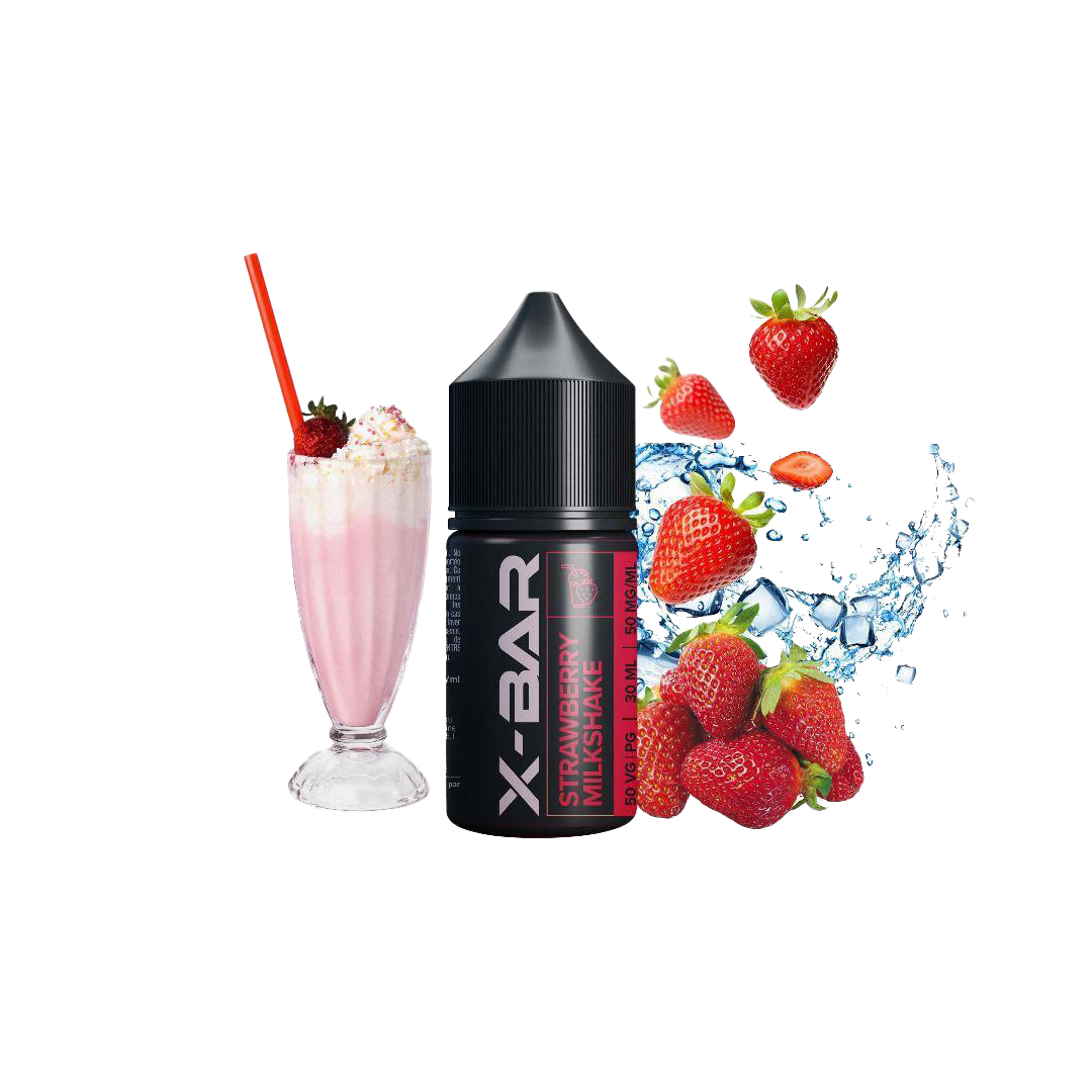 X-BAR LIQUIDE 30ML STRAWBERRY MILKSHAKE 50MG X-BAR LIQUIDE 30ML STRAWBERRY MILKSHAKE 50MG