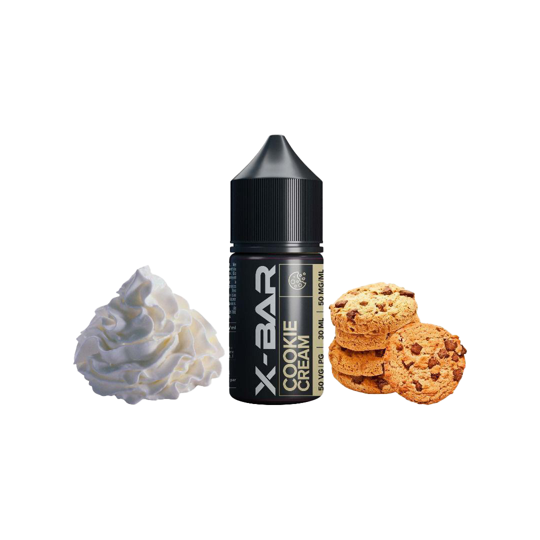 elfbar nachfüll pod läuft aus X-BAR LIQUIDE 30ML COOKIE CREAM 50MG