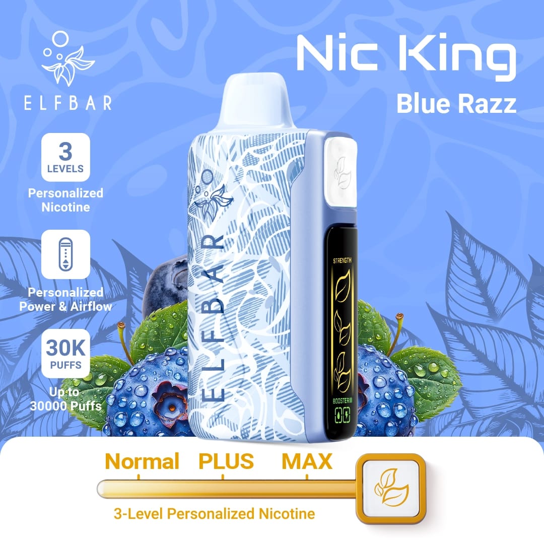 ELFBAR Nic King 30K - Blue Razz - 5%