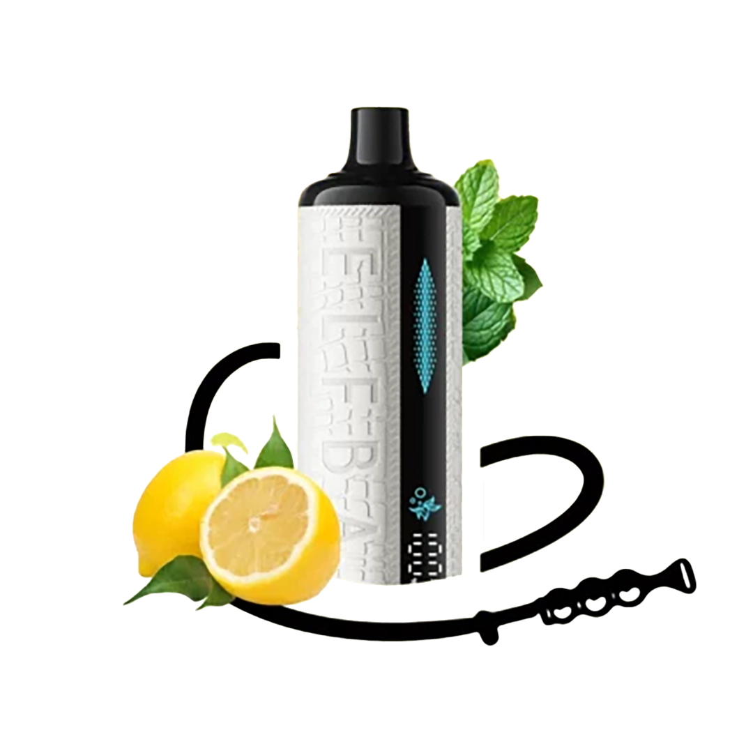 ELFBAR E-shisha - Lemon Mint - 5MG  Jetable  xvape.ma Maroc.