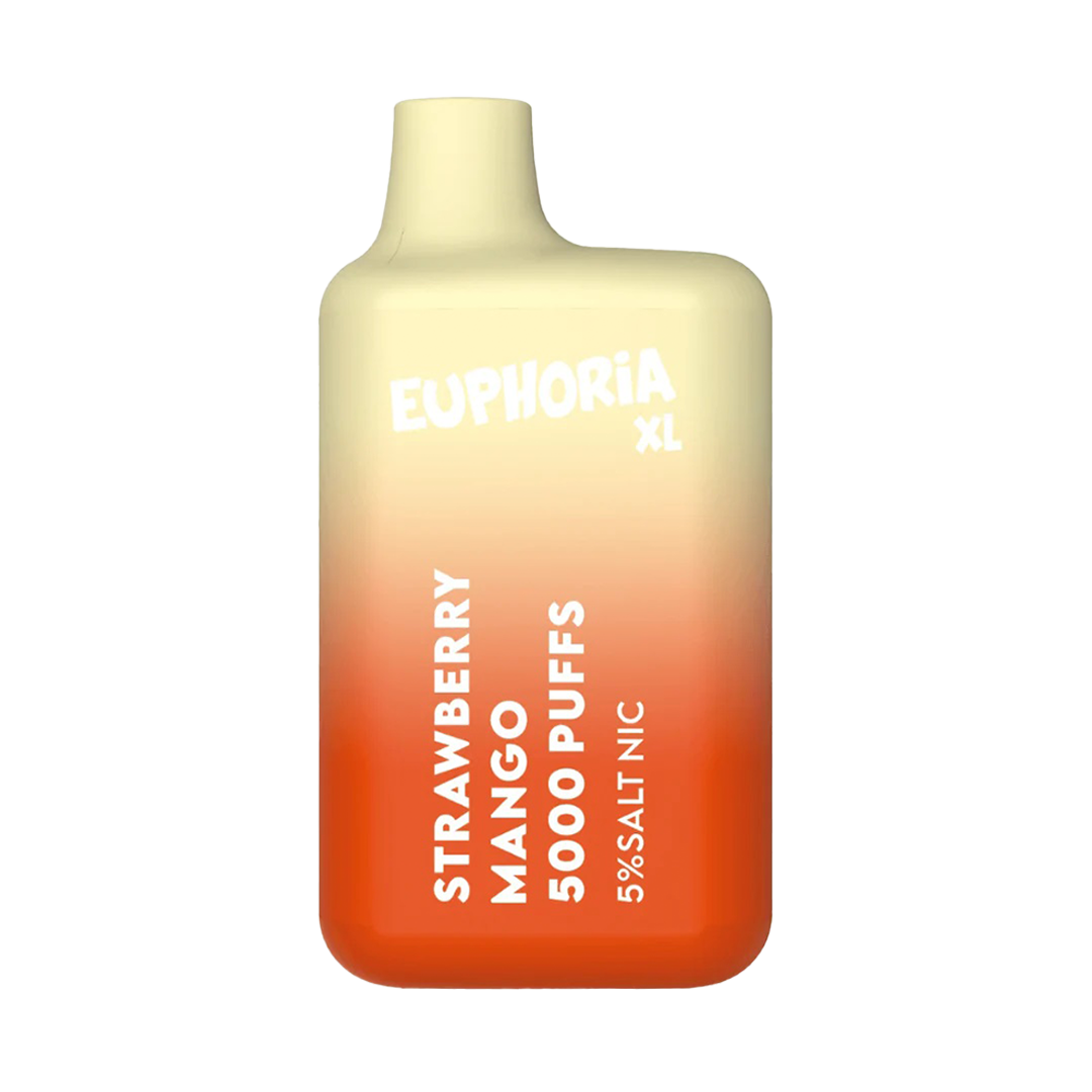 Euphoria 5000 taffs - Strawberry Mango  Jetable  xvape.ma Maroc.