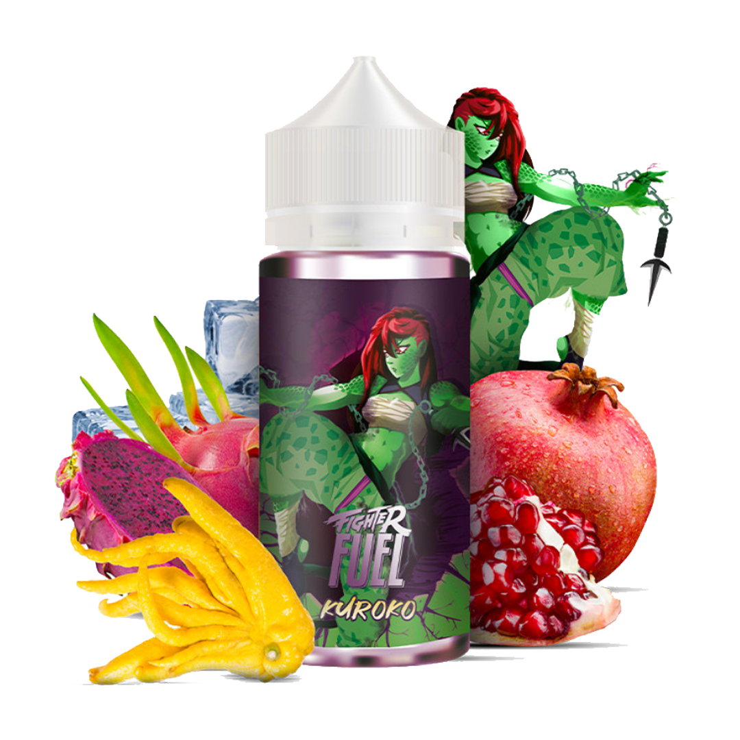 Fighter Fuel - Kuroko 120ml  E-liquide premium  xvape.ma Maroc.