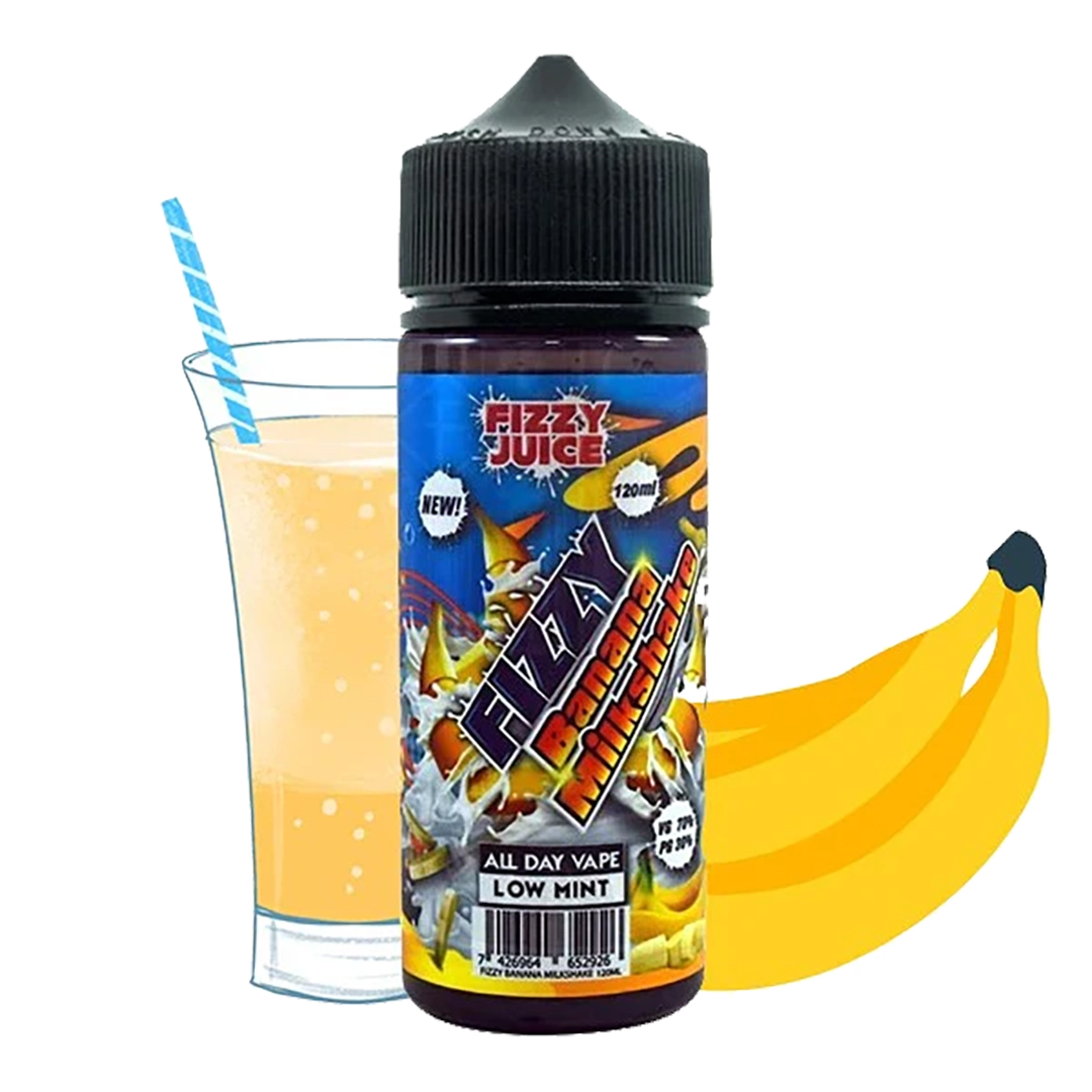 Fizzy Juice Banana Milkshake - 120ml Fizzy Juice Banana Milkshake - 120ml