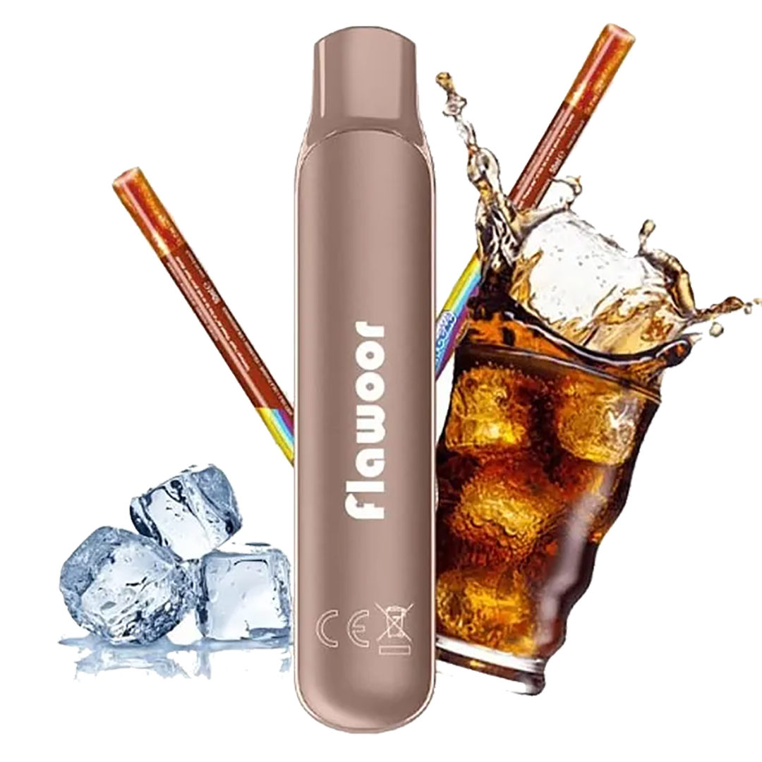 Flawoor 600puffs Cola Freeze  Jetable  xvape.ma Maroc.
