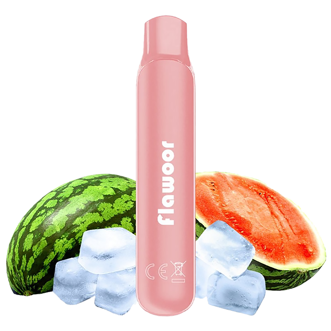 Flawoor 600puffs Pasteque glacée  Jetable  xvape.ma Maroc.