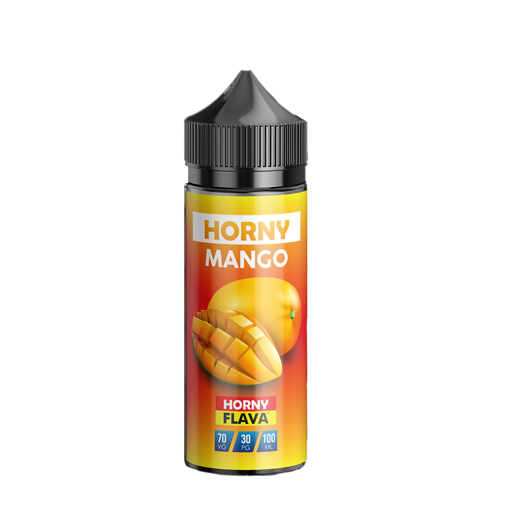 Horny Flava Mango 120ml  E-liquide premium  xvape.ma Maroc.