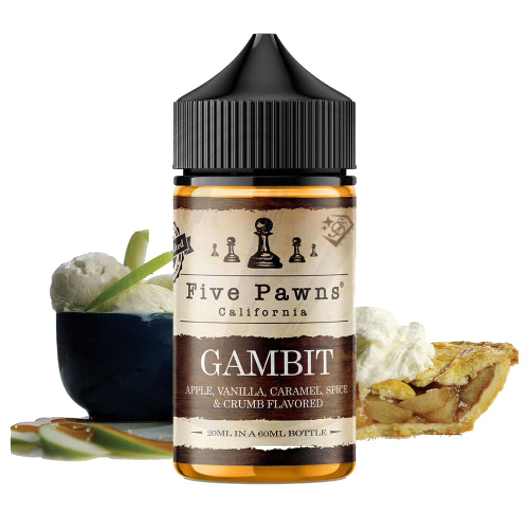 Gambit Original - Five Pawns 60ml  E-liquide premium  xvape.ma Maroc.