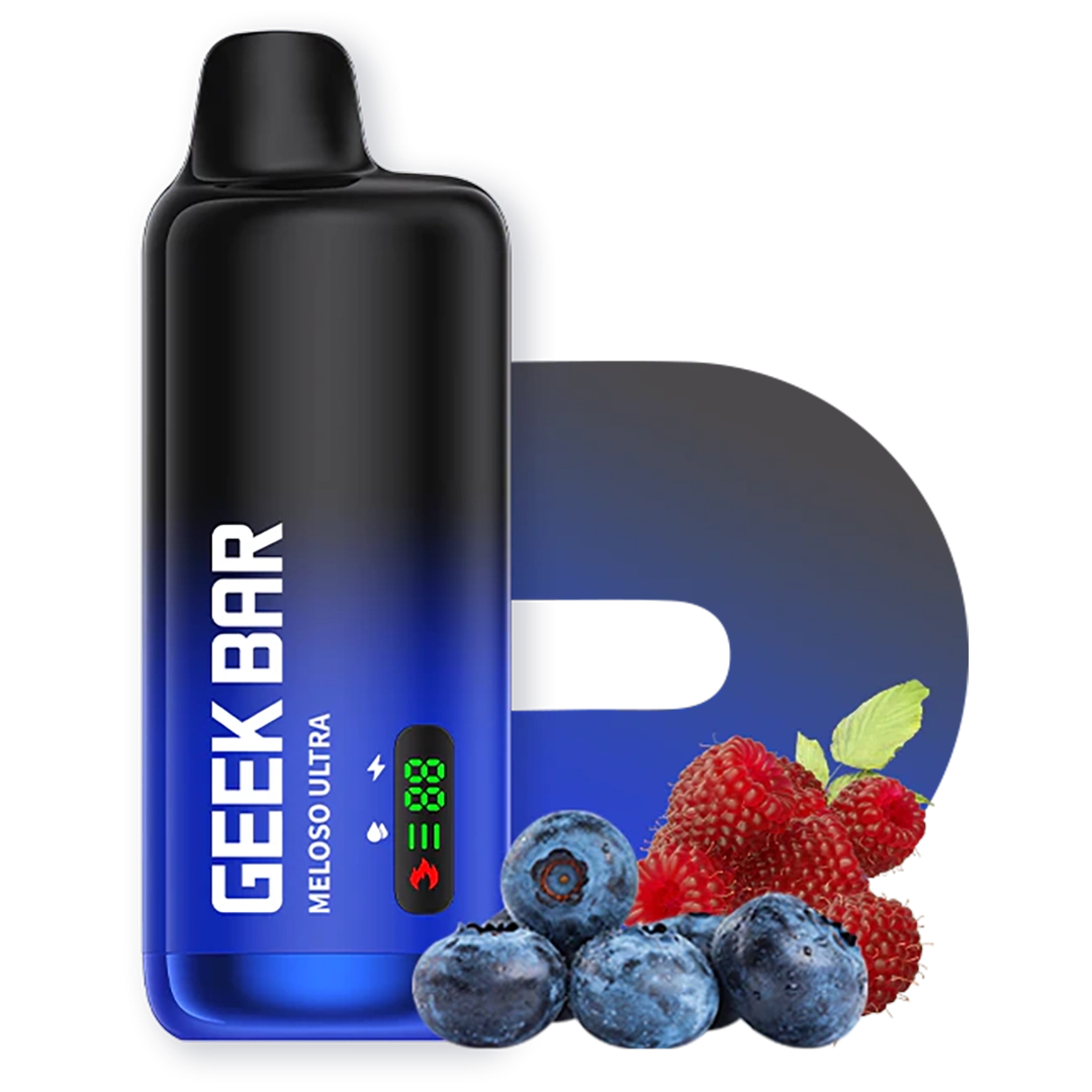 Geek Bar Meloso Ultra 10k puffs - Blueberry Sour Raspberry - 5%