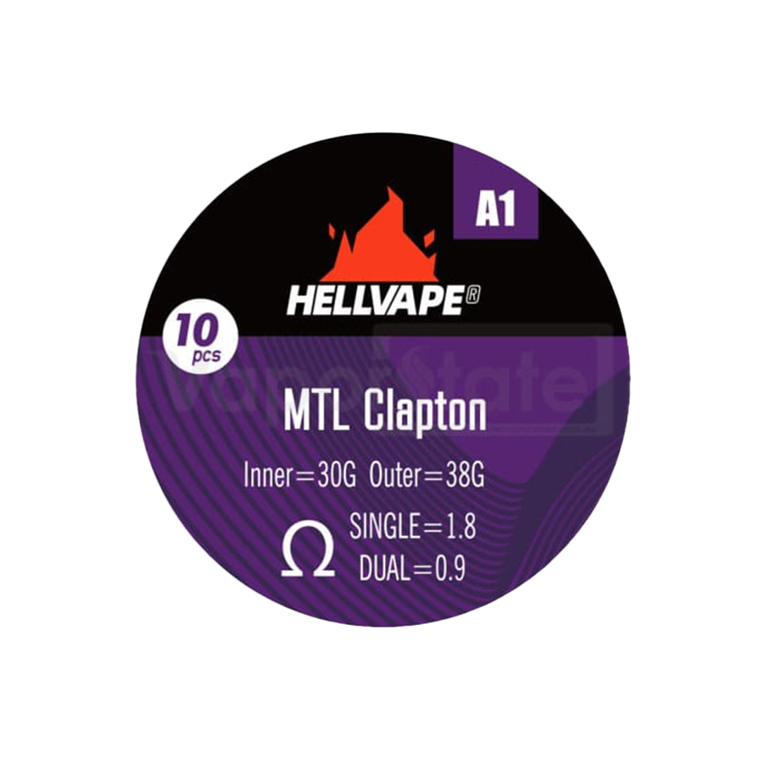 HELLVAPE MTL CLAPTON 1.8 Coil xvape.ma Maroc.
