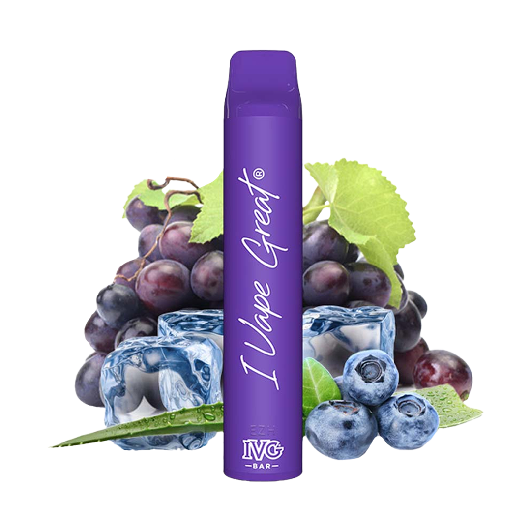 IVG Bar 3000 Taffs - Aloe Grape Ice (5%) Jetable xvape.ma Maroc.