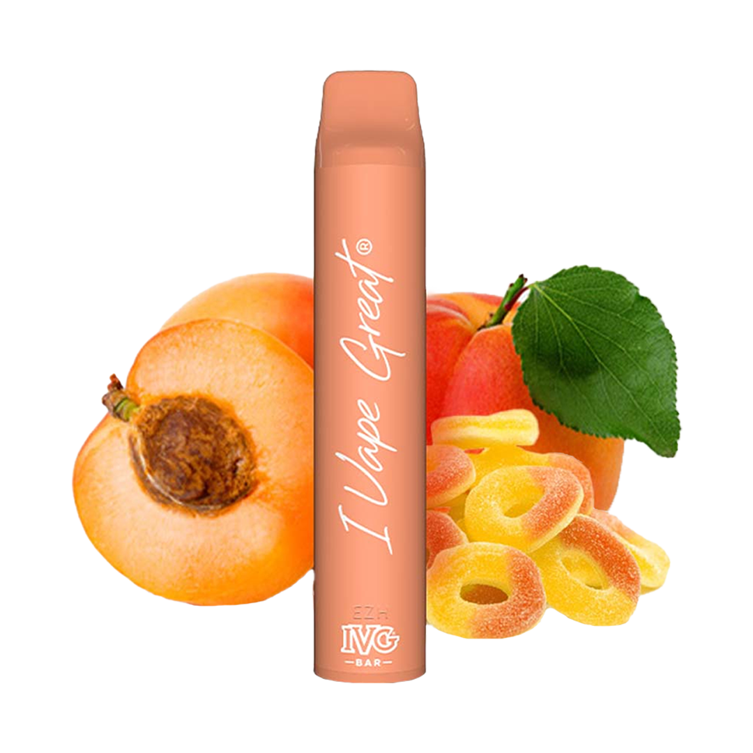 IVG Bar 600 Taffs - Peach Rings (2%)  Jetable  xvape.ma Maroc.