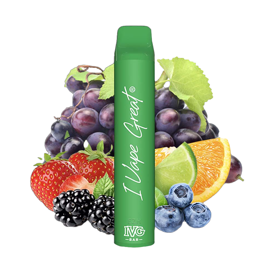 IVG Bar 600 Taffs - Rainbow (2%)  Jetable  xvape.ma Maroc.