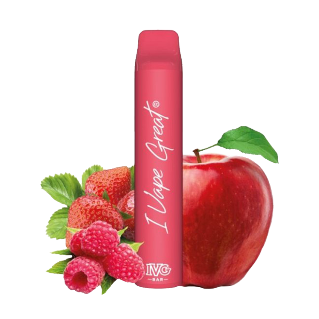 IVG Bar 600 Taffs - Strawberry Raspberry Pink Apple (2%)  Jetable  xvape.ma Maroc.