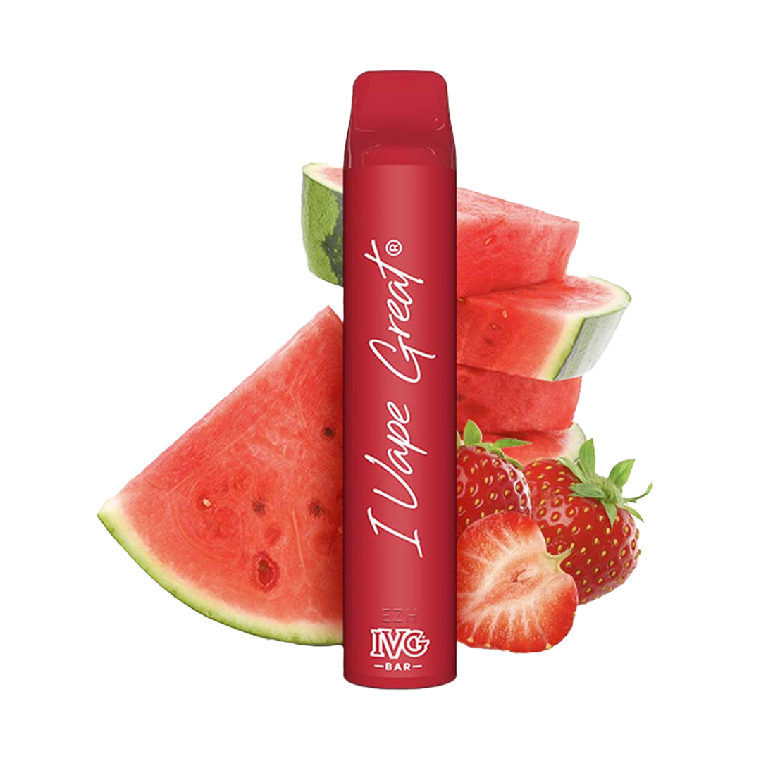 IVG Bar 600 Taffs - Strawberry Watermelon (2%)  Jetable  xvape.ma Maroc.