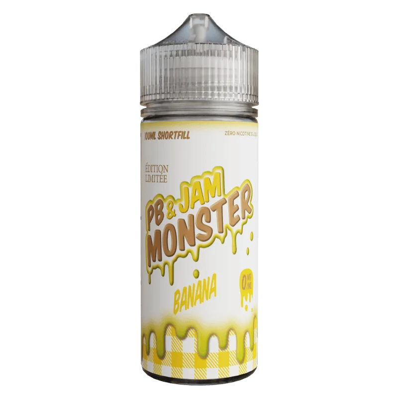PB AND JAM MONSTER BANANA 120mL  E-liquide premium  xvape.ma Maroc.