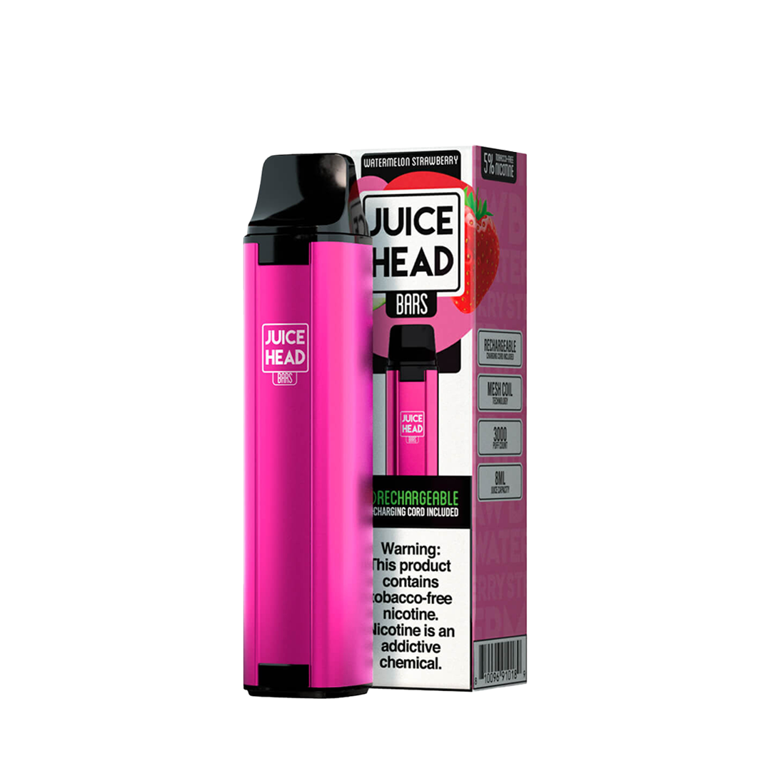 JUICE HEAD BARS 3000 Taffs Watermelon Strawberry Freeze E-Cigarette Jetable Jetable xvape.ma Maroc.
