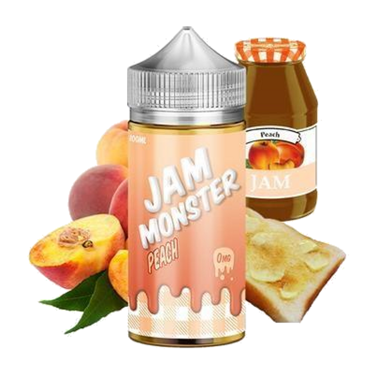 Jam Monster Peach 120ml  E-liquide premium  xvape.ma Maroc.