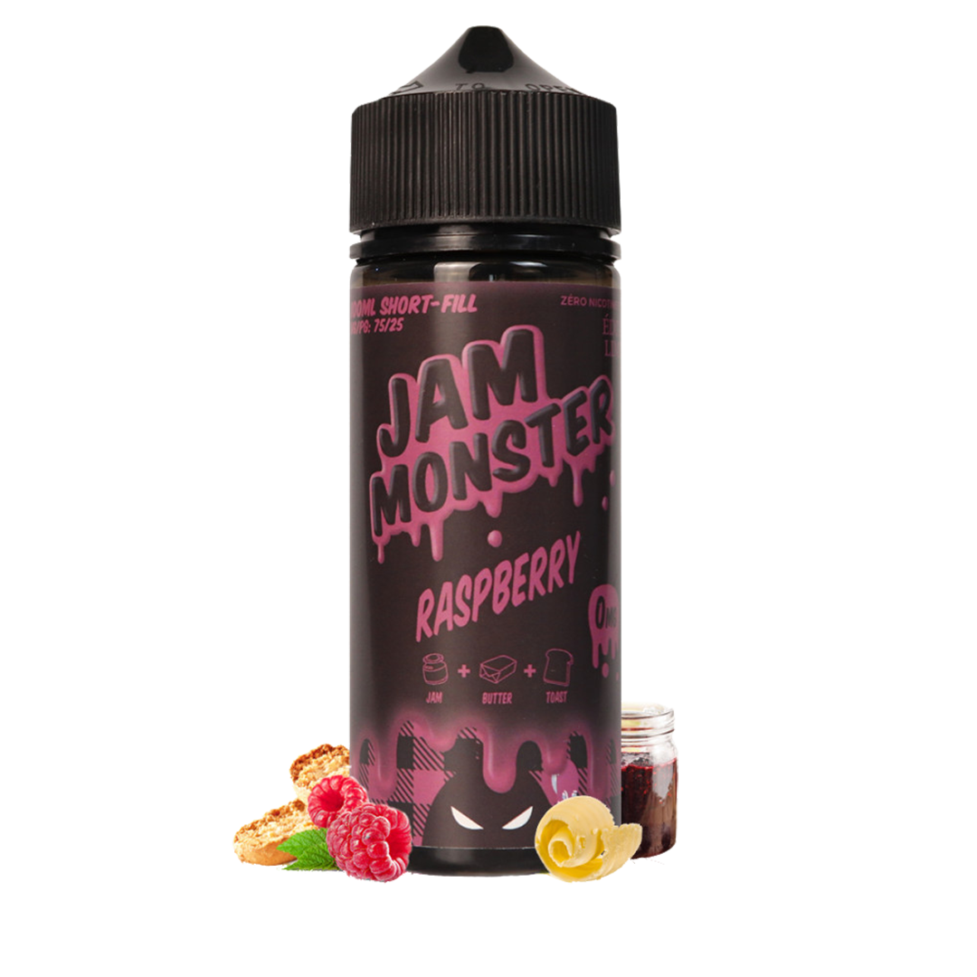 Jam Monster Raspberry Jam 120ml  E-liquide premium  xvape.ma Maroc.
