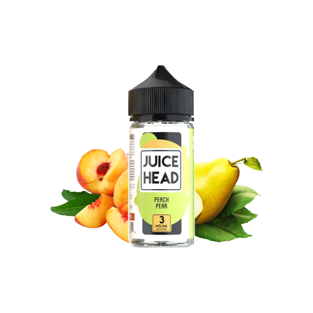 Juice Head Normal Peach Pear 100ML  E-liquide premium  xvape.ma Maroc.