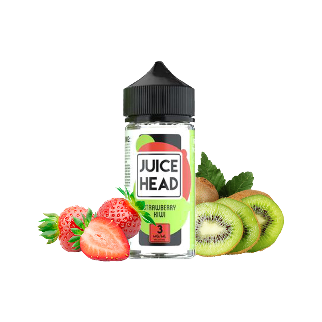 Juice Head Normal Strawberry Kiwi 100ML  E-liquide premium  xvape.ma Maroc.