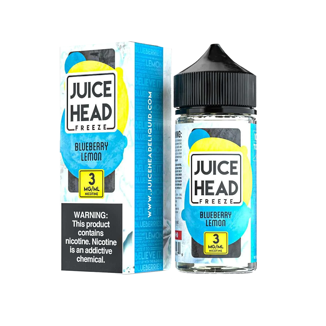 Juice Head FREEZE Blueberry Lemon - 100ML  E-liquide premium  xvape.ma Maroc.