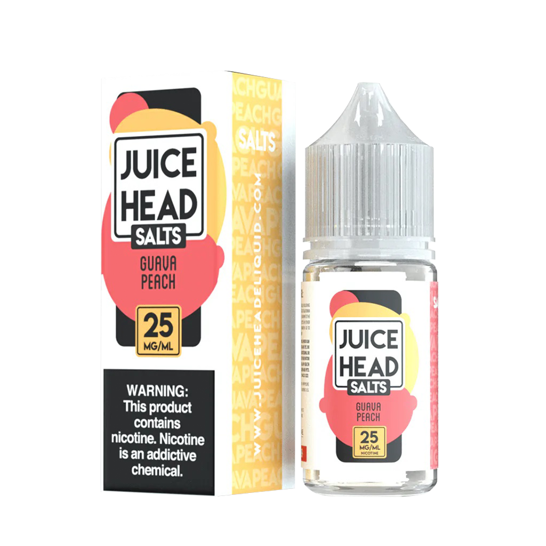 Juice Head - Guava Peach - Salt 30ml  Salt Nicotine  xvape.ma Maroc.