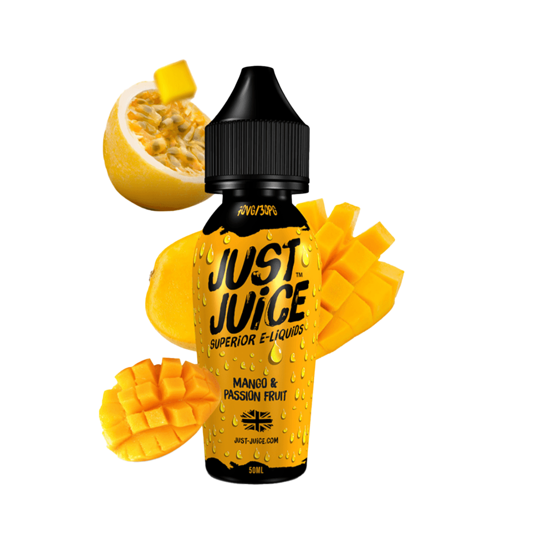 Just Juice Mango Passion Fruit 60ml  E-liquide premium  xvape.ma Maroc.