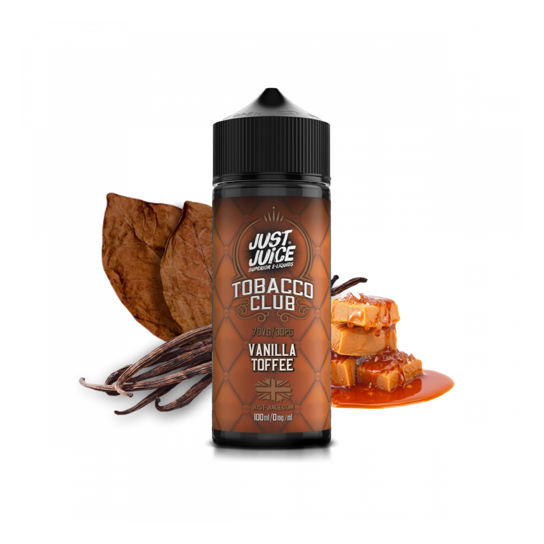 Just Juice - Tobacco Club Vainilla Toffee - 120ml E-liquide premium xvape.ma Maroc.