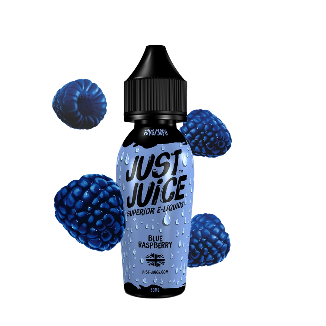 Just Juice Blue Raspberry 60ml E-liquide premium xvape.ma Maroc.