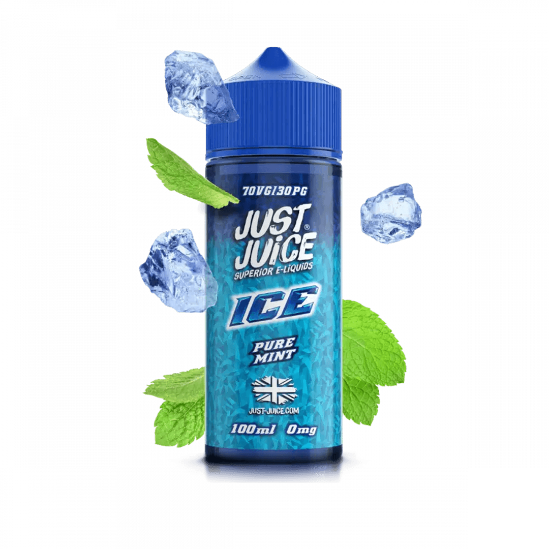 Just Juice Ice Menthe Pure 120ml E-liquide premium xvape.ma Maroc.