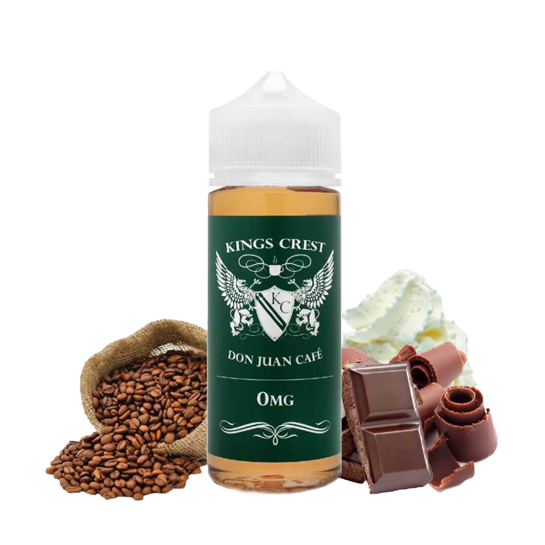 Kings Crest Don Juan Café 120ml  E-liquide premium  xvape.ma Maroc.