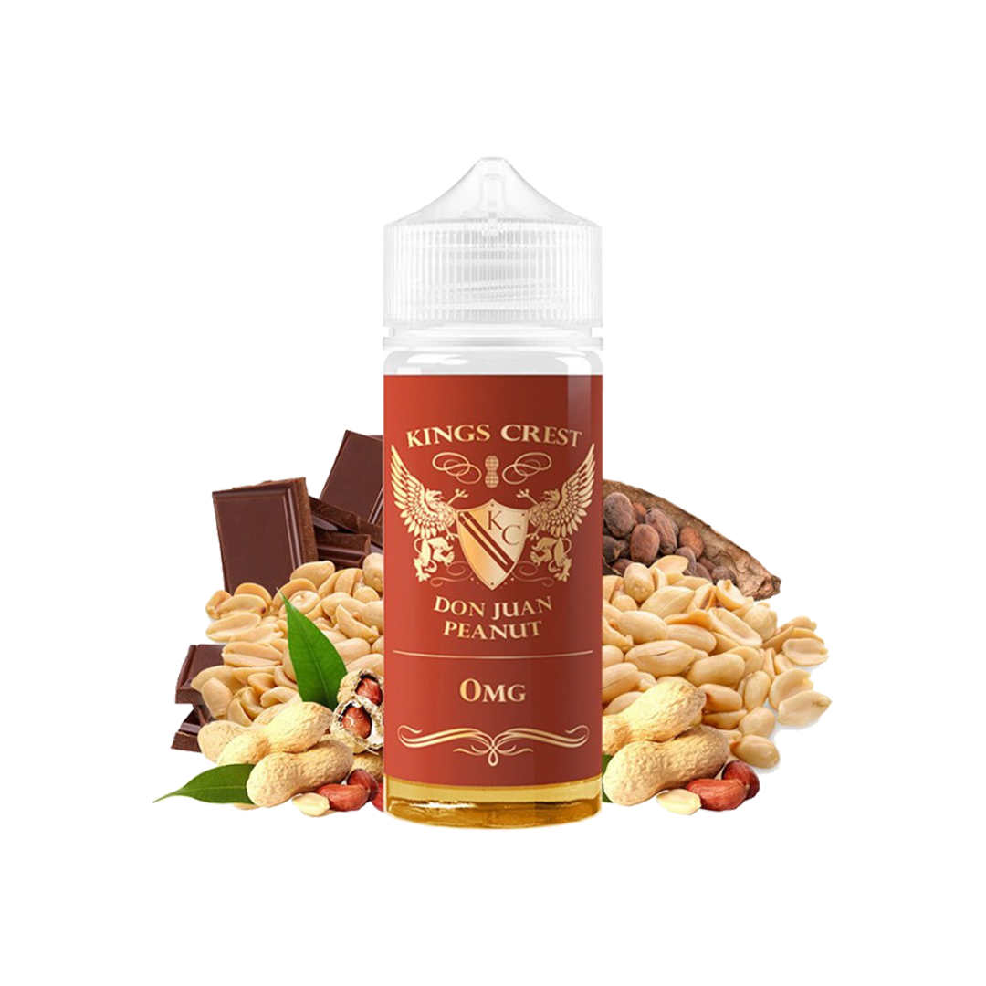 King's Crest Don Juan Peanut 120ml  E-liquide premium  xvape.ma Maroc.