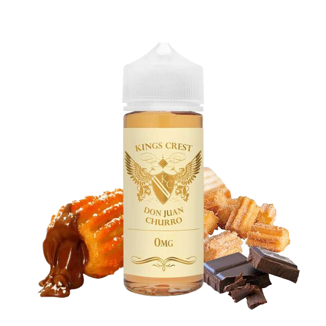 Kings Crest Don Juan Churros 120ml  E-liquide premium  xvape.ma Maroc.