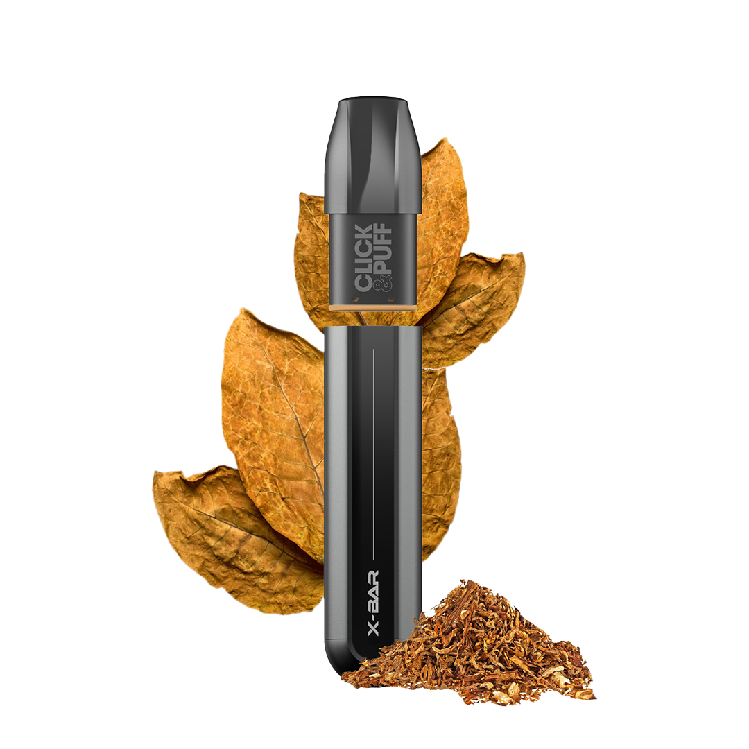 X-BAR Click & Puff kit de démarrage - BLOND TOBACCO  Starter Kits (Pods Fermés)  xvape.ma Maroc.