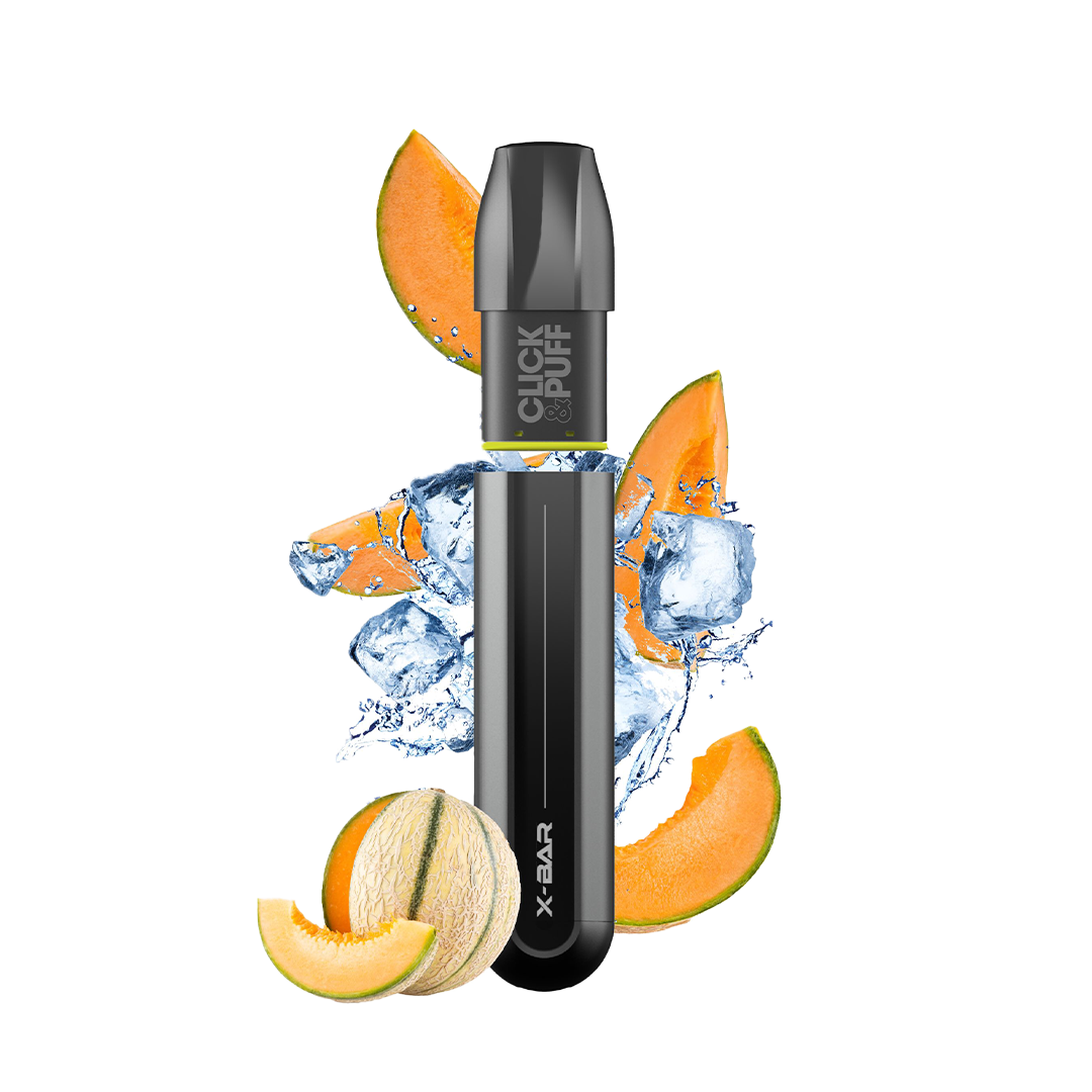 X-BAR Click & Puff kit de démarrage - FIZZY MELON  Starter Kits (Pods Fermés)  xvape.ma Maroc.