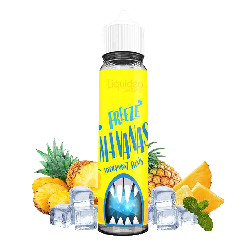 LIQUIDEO Freeze Mananas 60ml  E-liquide premium  xvape.ma Maroc.