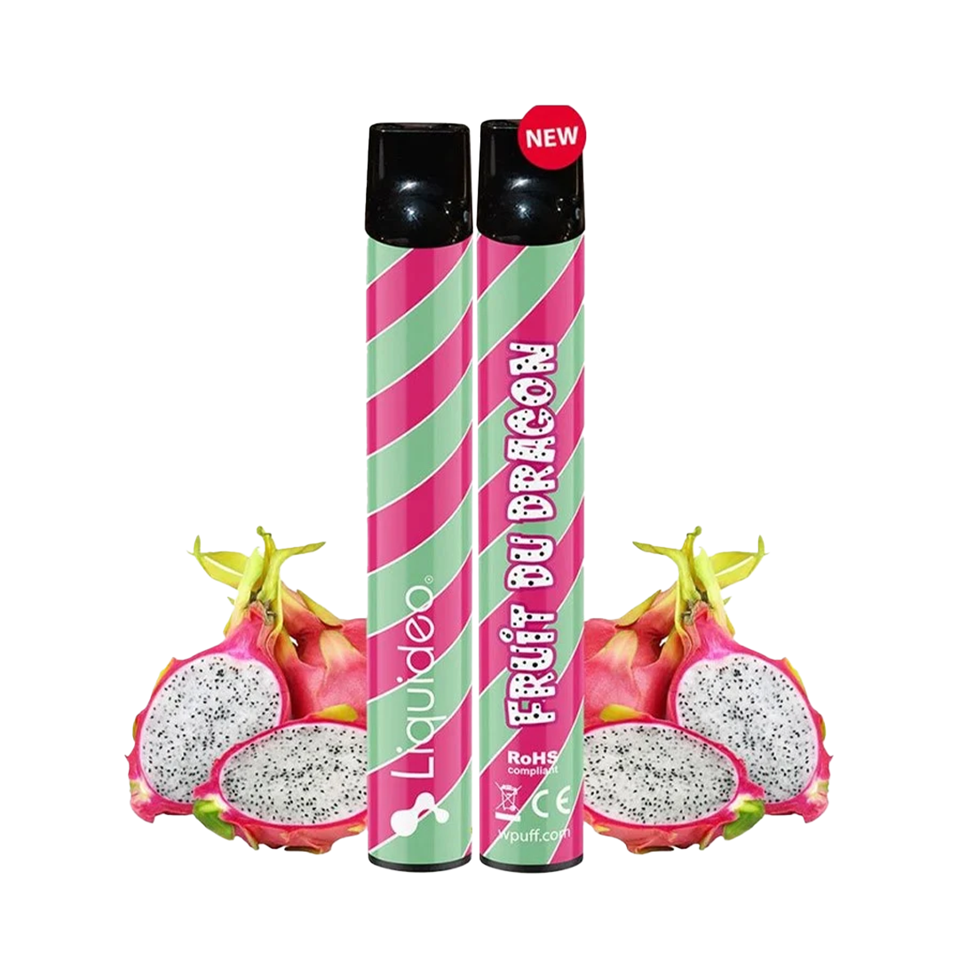 Liquideo 2000Puffs Dragon Fruit 20mg Wpuff Magnum  Jetable  xvape.ma Maroc.