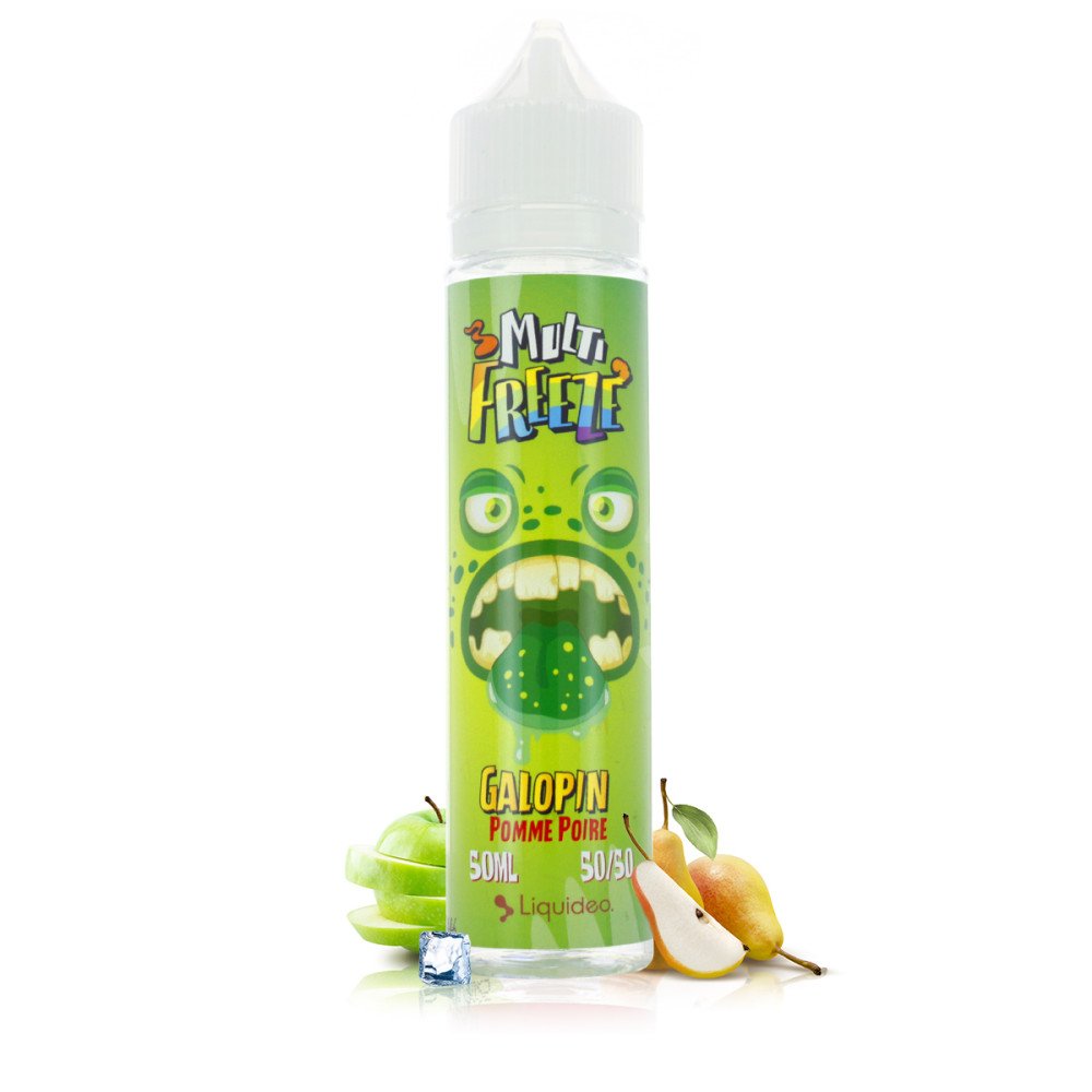 Liquideo -Multi Freeze Galopin Pomme Poire 60ml E-liquide premium xvape.ma Maroc.