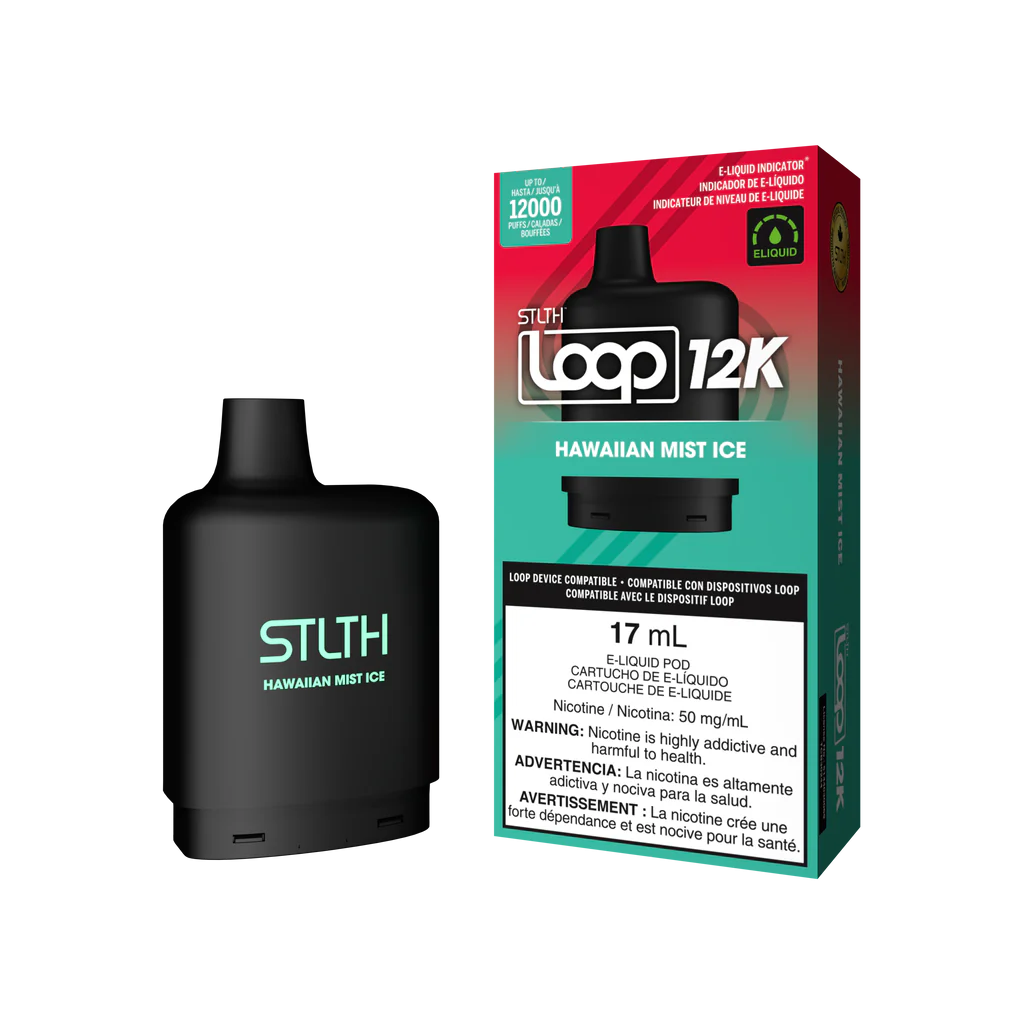 Loop - Hawaiian Mist Ice - 12K Taffs Cartouches Pré-Remplies xvape.ma Maroc.